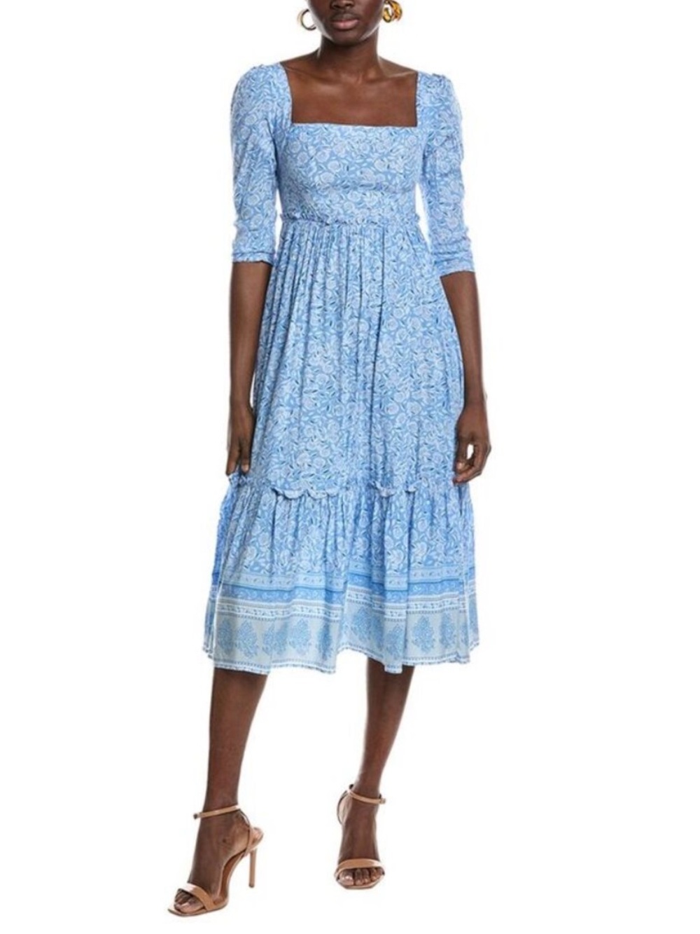 Opt Womens O.P.T Willow Midi Dress, Blue, Size XL